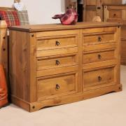 Consett Wooden Chest Of 6 Drawers In Oak