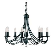 Nova Black 8 Lamp Ceiling Light