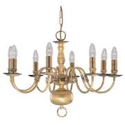 Flemish Antique Brass 8LT Ceiling Light