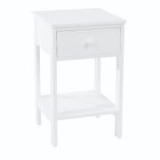 Sevilla Wooden Bedside Cabinet With 1 Shelf In White