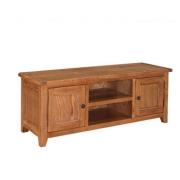 Hailey Solid Oak Finish LCD TV Stand With 2 Door