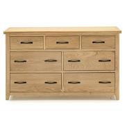 Romero Wooden Chest Of 7 Drawers In Natural