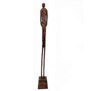 Augusta Aluminium Male Body Sculpture In Antique Brown