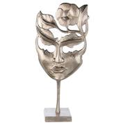 Flame Lady Aluminium Large Sculpture In Antique Silver