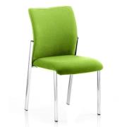 Academy Fabric Back Visitor Chair In Myrrh Green No Arms