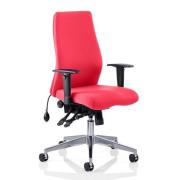 Onyx Office Chair In Bergamot Cherry With Arms