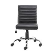 Laning Faux Leather Home And Office Chair In Black