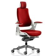 Zure Executive Headrest Office Chair In Bergamot Cherry