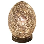 Mosaic Amber Egg Lamp