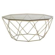 Alluras Coffee Table With Brushed Nickel Base