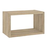 Romtree Wooden Wall Shelving Unit In Oak