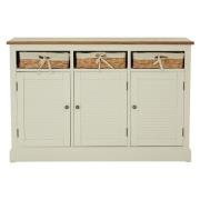 Henrik Wooden Sideboard With 3 Doors In Cream