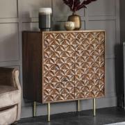 Urbino Sideboard In Nutty Brown With Brushed Bass Legs