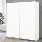 Abby Wooden Large Sliding Door Wardrobe In White