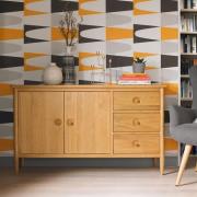 Skier Wooden Large Sideboard In Light Solid Oak