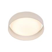 Canopus 1 Light LED Flush Ceiling Light In White Shade