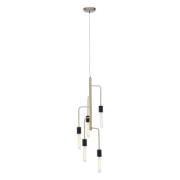 Laguna Iron 5 Pendant Light In Antique Brass