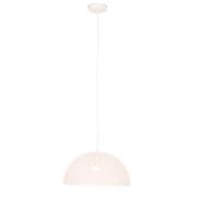 Lennon Dome Shaped Iron Pendant Light In White