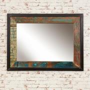 London Urban Chic Wooden Rectangular Large Wall Mirror