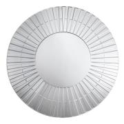 Moketa Elegant Flared Wall Mirror In Silver