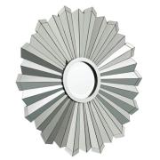 Moketa Flare Design Wall Mirror In Silver