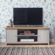 Loftus Wooden Large TV Unit In Grey