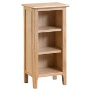 Nassau Small Narrow Wooden Bookcase In Natural Oak