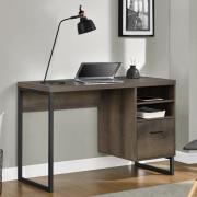 Condon Wooden Laptop Desk With 1 Drawer In Brown