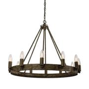 Chevalier 12 Lights Ceiling Pendant Light In Aged Metal Paint