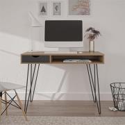 Cowes Wooden Storage Computer Desk In Natural