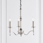 Stanford 3 Lights Pendant Light In Polished Nickel