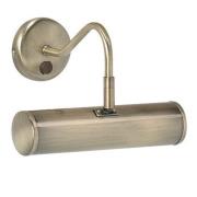 Turner 1 Light 230mm Wall Light In Antique Brass