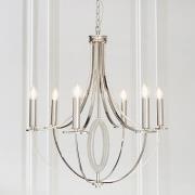 Whistle 6 Lights Ceiling Pendant Light In Nickel