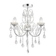 Tabitha 3 Lights Semi Flush Ceiling Light In Polished Chrome