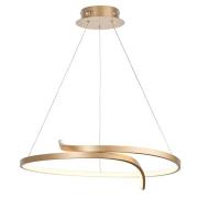 Rafe LED Ceiling Pendant Light In Matt Brushed Gold