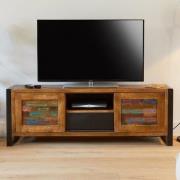 London Urban Chic Wooden Widescreen 2 Doors TV Stand