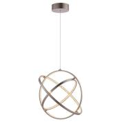 Eternity LED 3 Lights Triple Loop Pendant Light In Matt Nickel