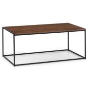 Tacita Rectangular Wooden Coffee Table In Walnut