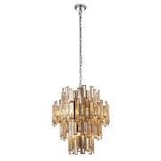 Viviana 12 Lights Crystal Pendant Light In Polished Chrome