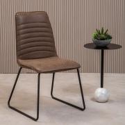 Ashbling Brown Leather Dining Chairs In A Pair