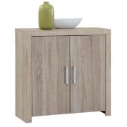 Country11 Oak Finish 2 Door Compact Sideboard