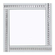 Berit Classic Triple Bar Wall Mirror In Crystal And Silver