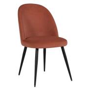 Gabbier Velvet Dining Chair With Black Legs In 