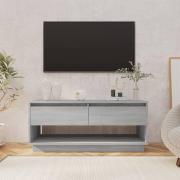 Perdy Wooden TV Stand With 2 Drawers In Grey Sonoma Oak