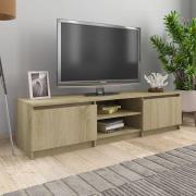 Saraid Wooden TV Stand With 2 Doors In Sonoma Oak