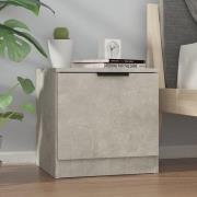 Ranya Wooden Bedside Cabinet With 1 Door In Concrete Effect