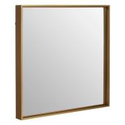 Andstima Medium Square Wall Bedroom Mirror In Gold Frame