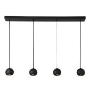 Eindhoven Metal 4 Lights Bar Pendant Light In Matt Black