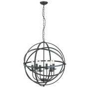 Orbit 6 Lights Ceiling Pendant Light In Matt Black