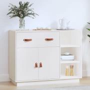 Reinier Pinewood Sideboard With 2 Doors 1 Drawer In White